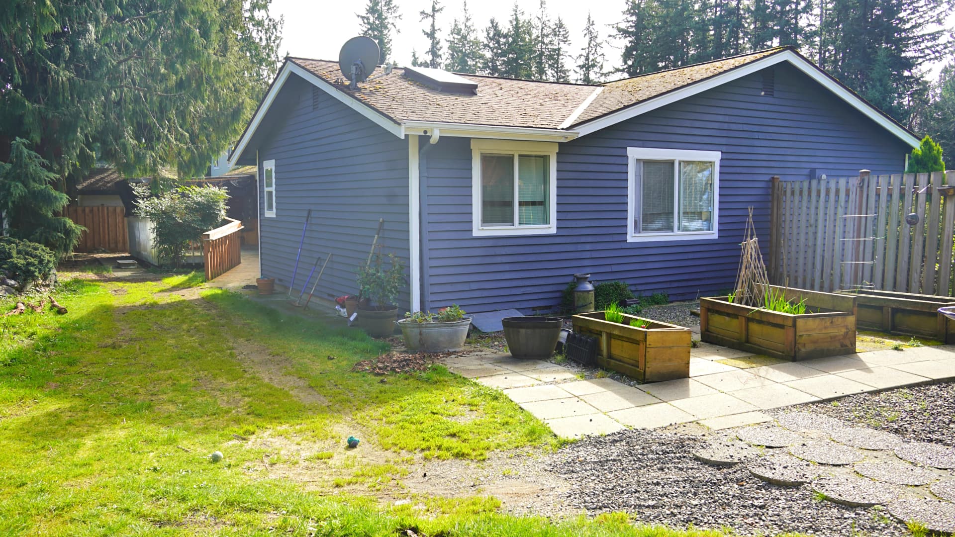 Cozy living area corner