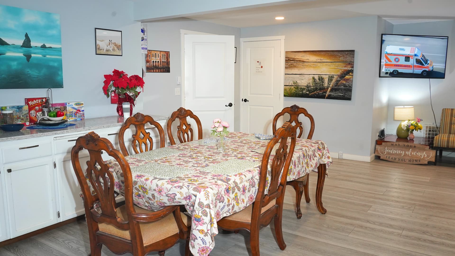 Comfortable reading nook